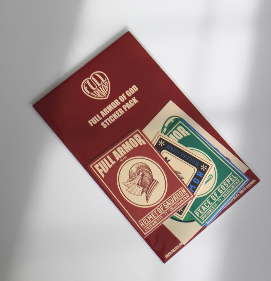Hallelujah Full Armor of God Sticker Pack