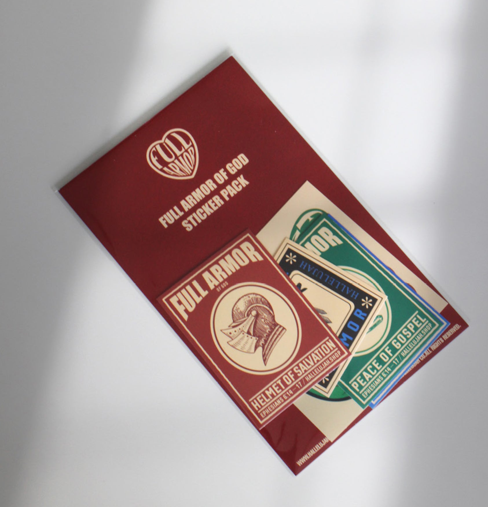 Hallelujah Full Armor of God Sticker Pack