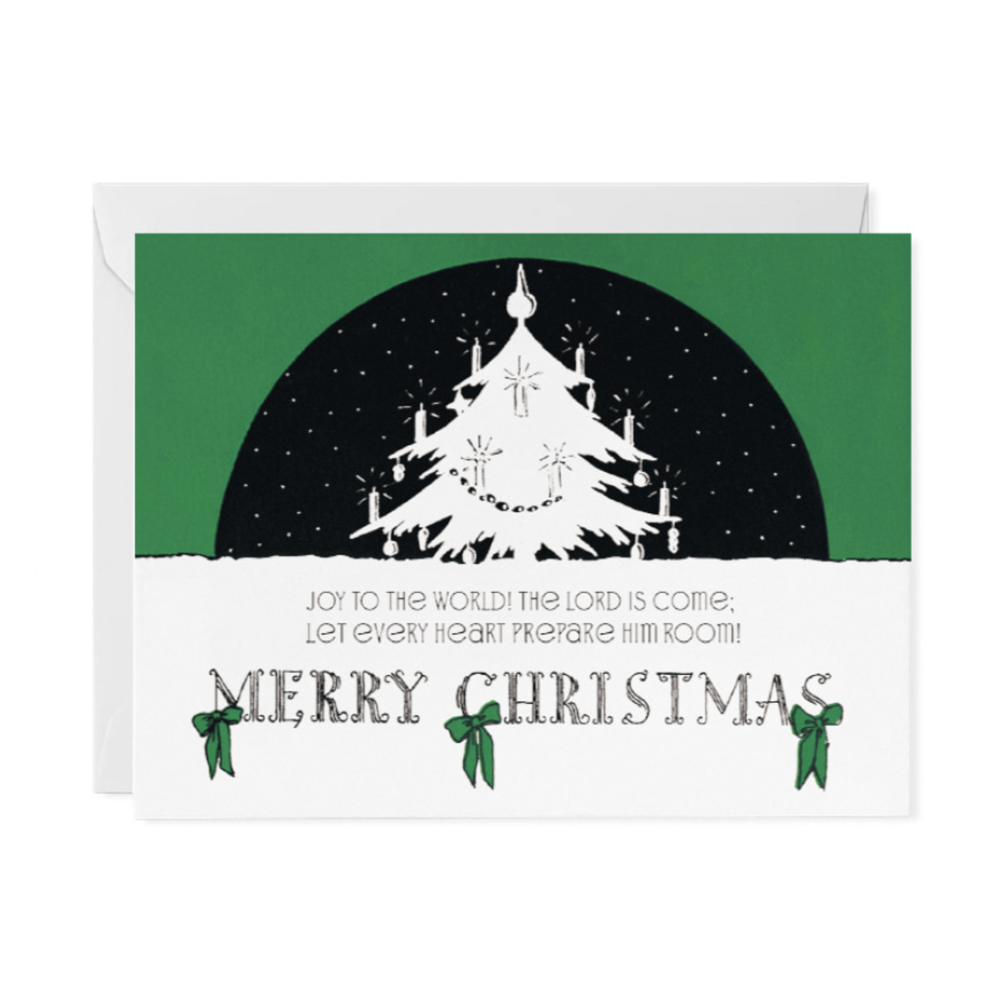 Joy to the World Merry Christmas Scripture Greeting Card