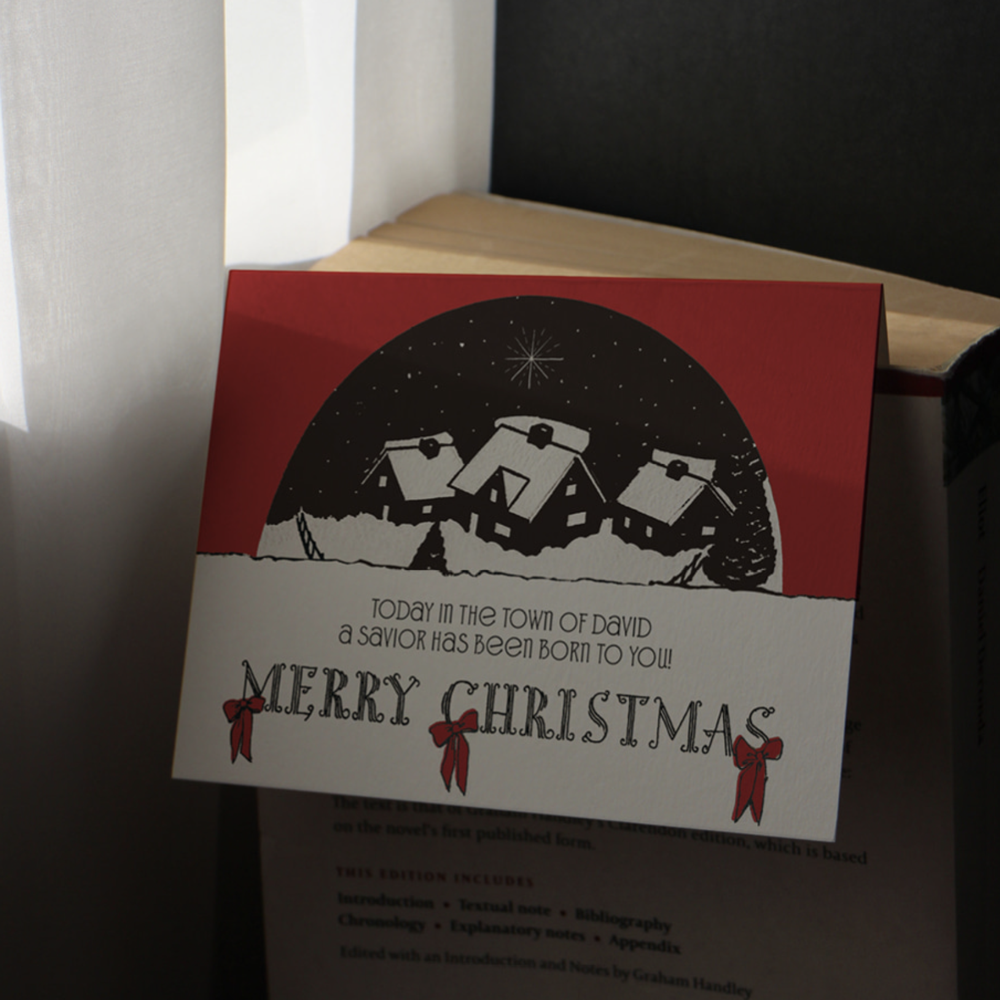 Joy to the World Merry Christmas Scripture Greeting Card