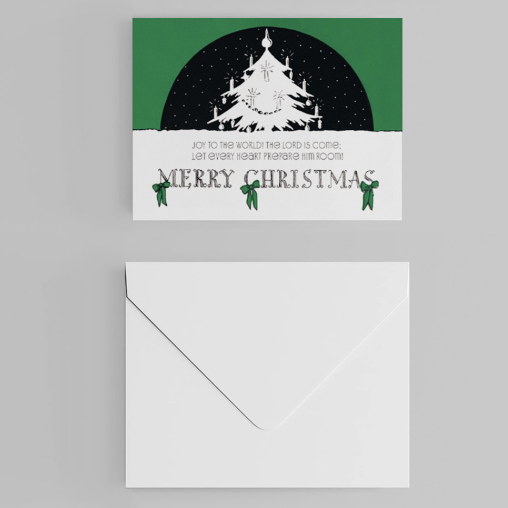 Joy to the World Merry Christmas Scripture Greeting Card