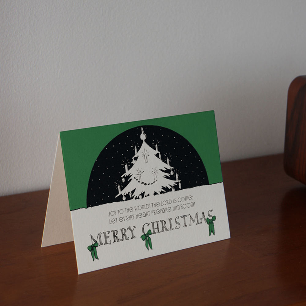 Joy to the World Merry Christmas Scripture Greeting Card