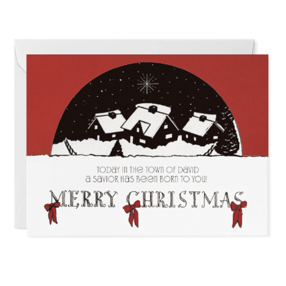 Joy to the World Merry Christmas Scripture Greeting Card